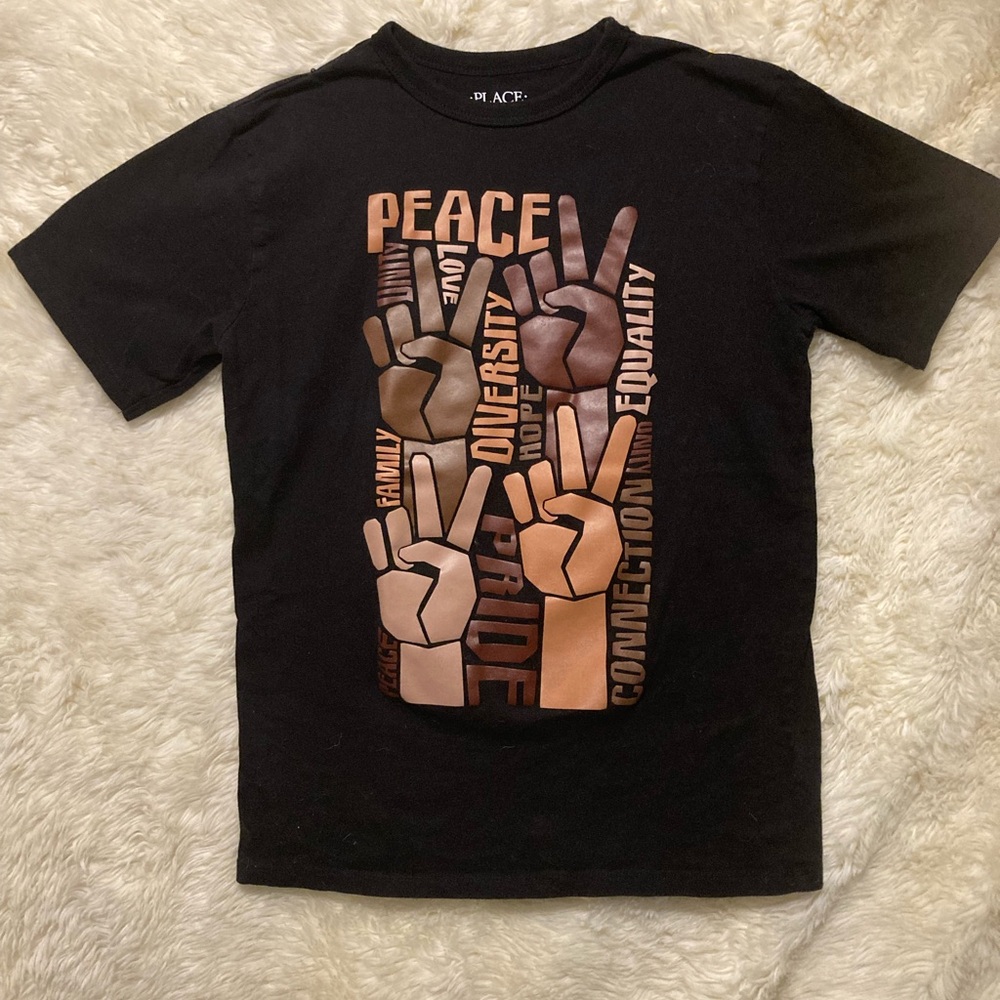 Peace Kindness Love Equality Family Pride Graphic Tee for Kids